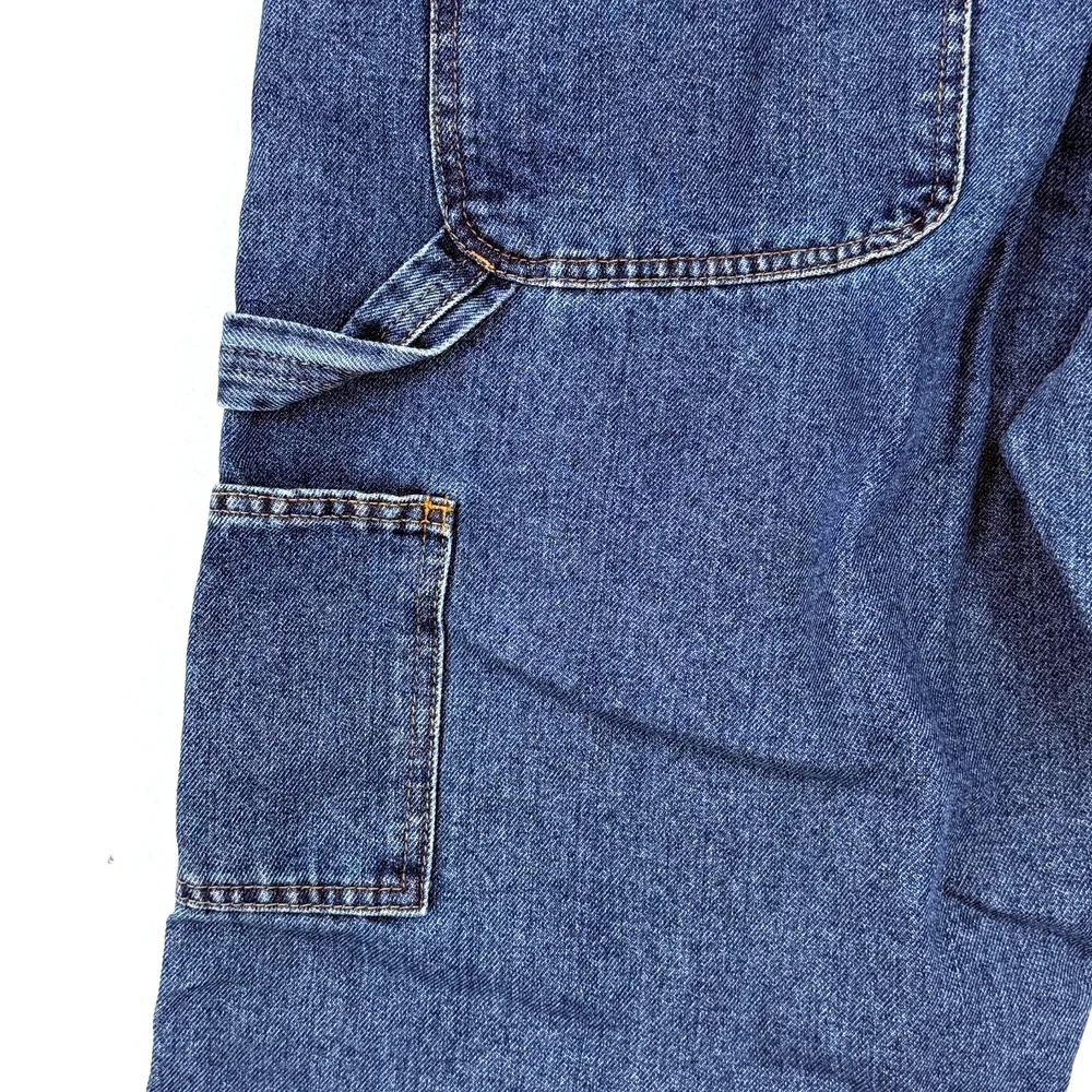 Full Blue Mens Carpenter Jeans 42x32 NWT Workwear Utility Pocket Durable Relaxed